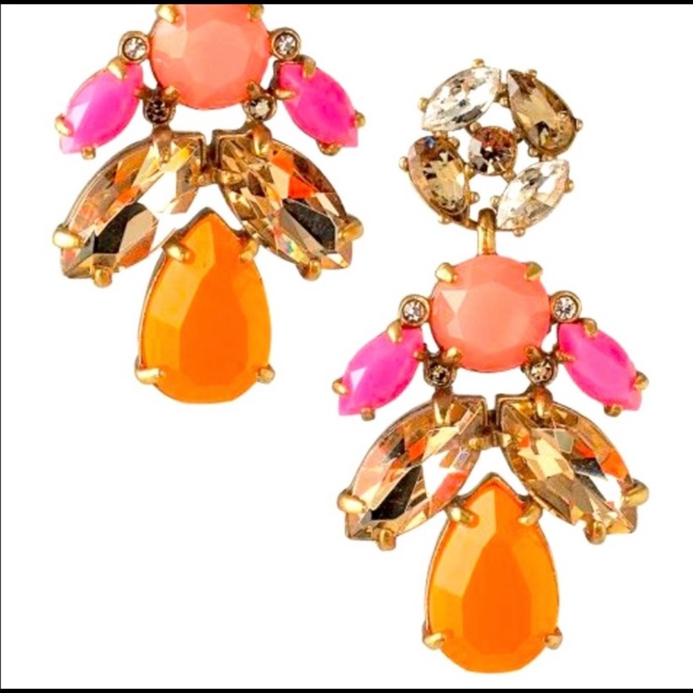 Stella & Dot Pop Geo Chandelier Earrings